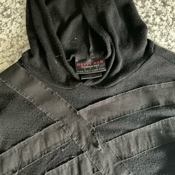 Heavy Red Aphotic Bewitching Hoodie. - Picture 3 of 5